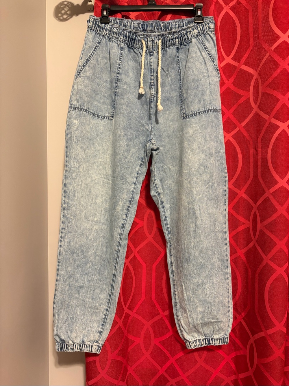 Light Wash Denim Shorts - Light Blue